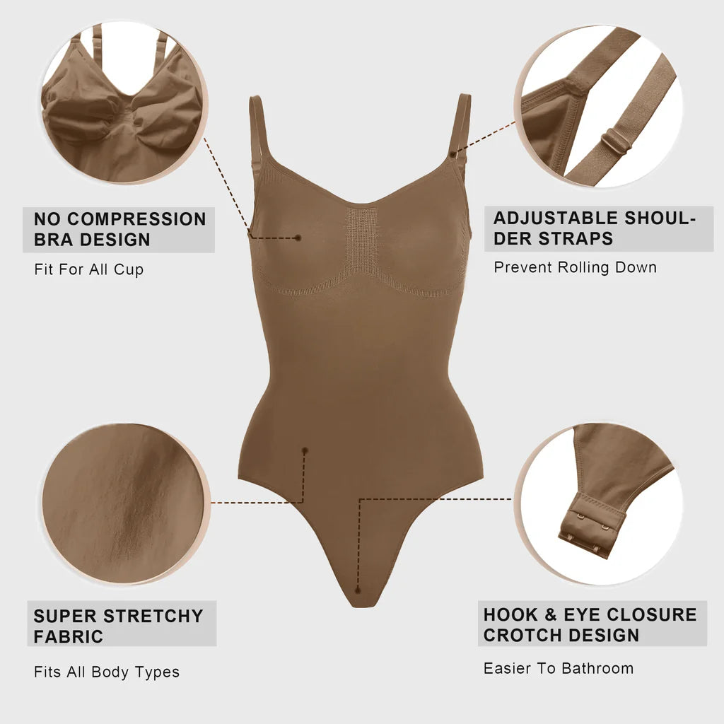 CurveLift™ Women Body-Shaping Tummy Control Thong Bodysuit