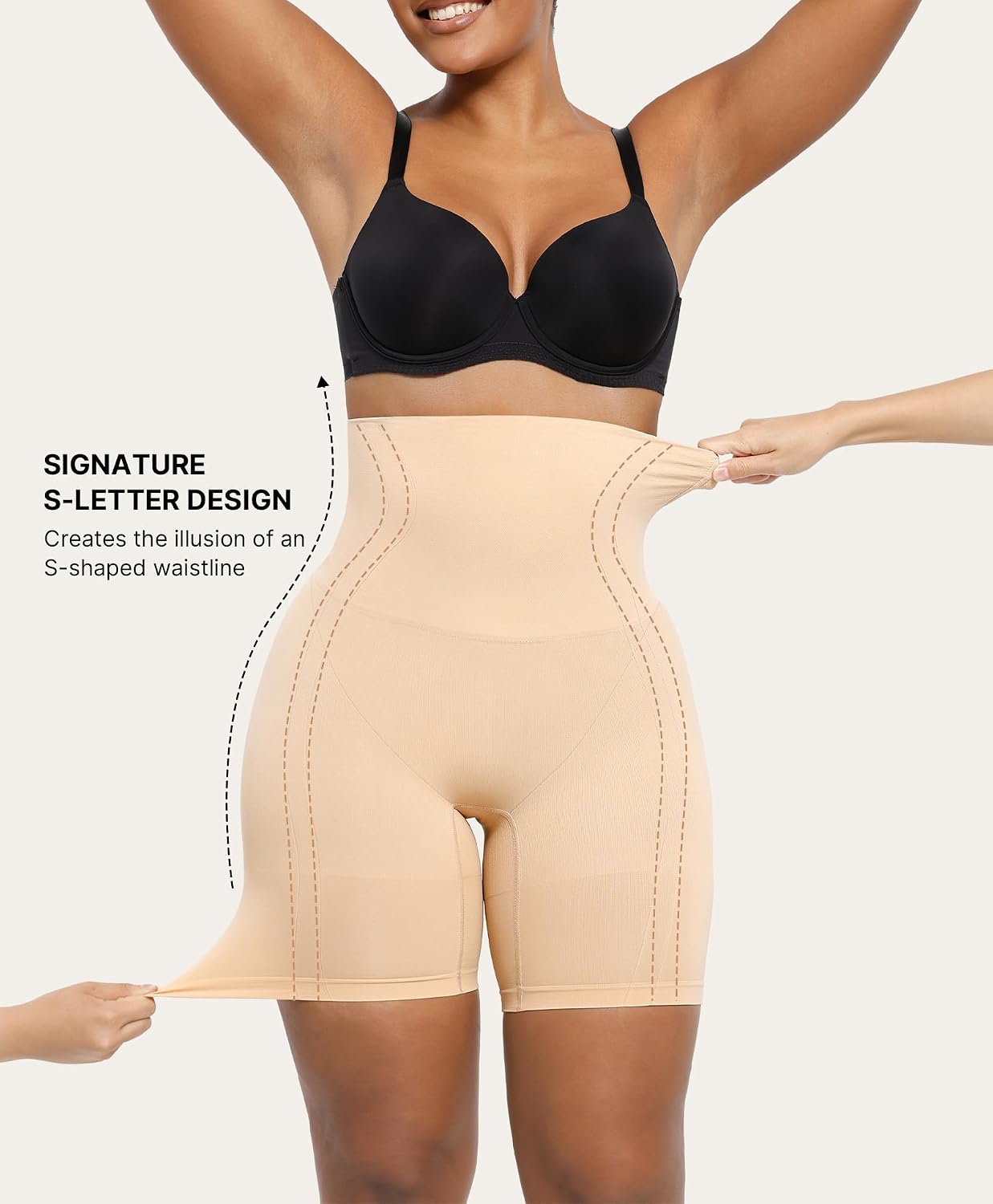CurveLift™ Tummy Control Shorts for Women – Seamless High Waisted Body Shaper