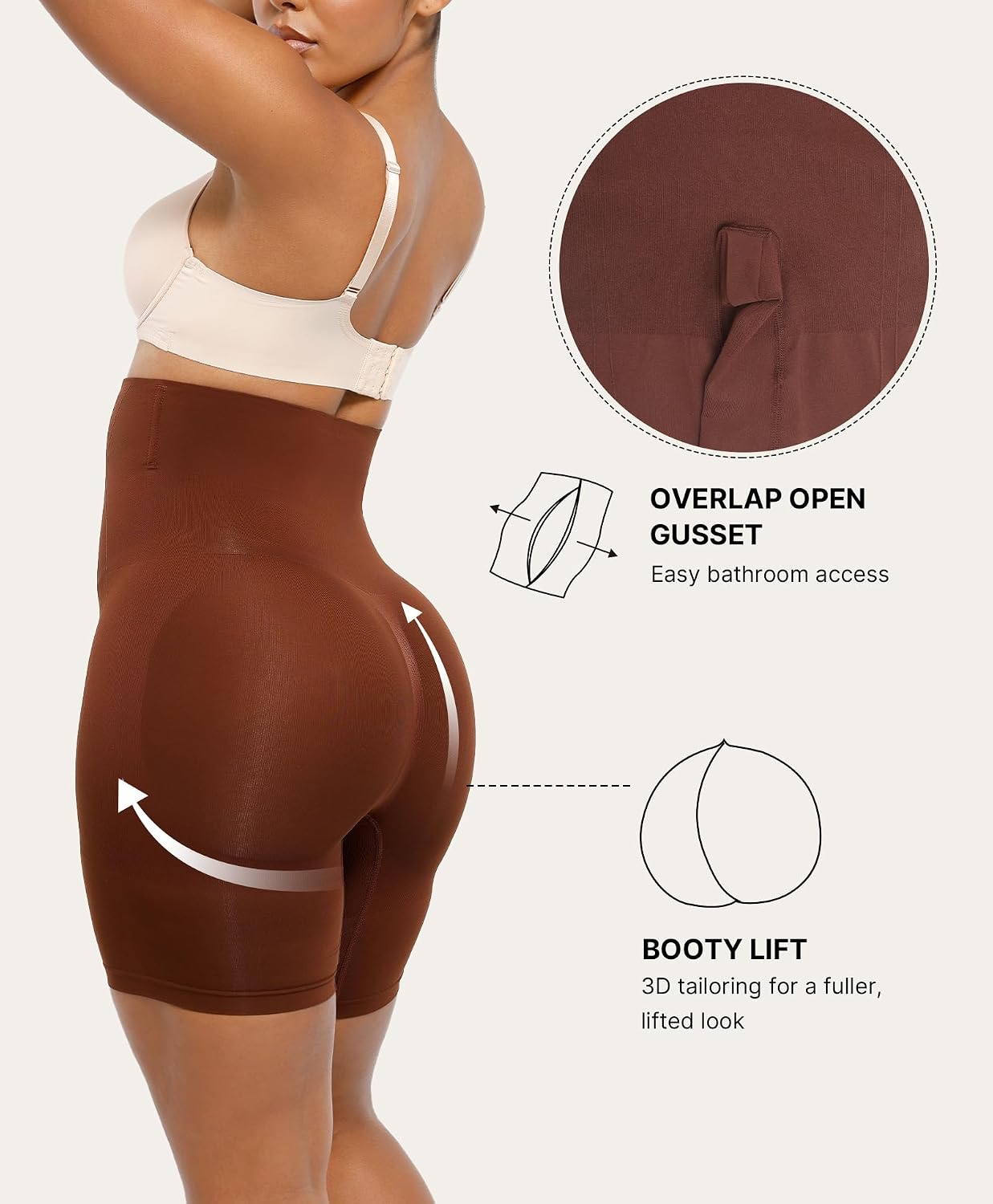 CurveLift™ Tummy Control Shorts for Women – Seamless High Waisted Body Shaper
