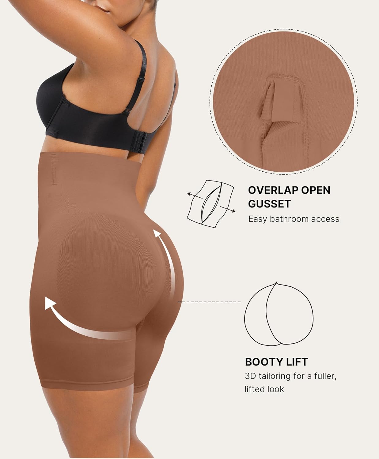 CurveLift™ Tummy Control Shorts for Women – Seamless High Waisted Body Shaper