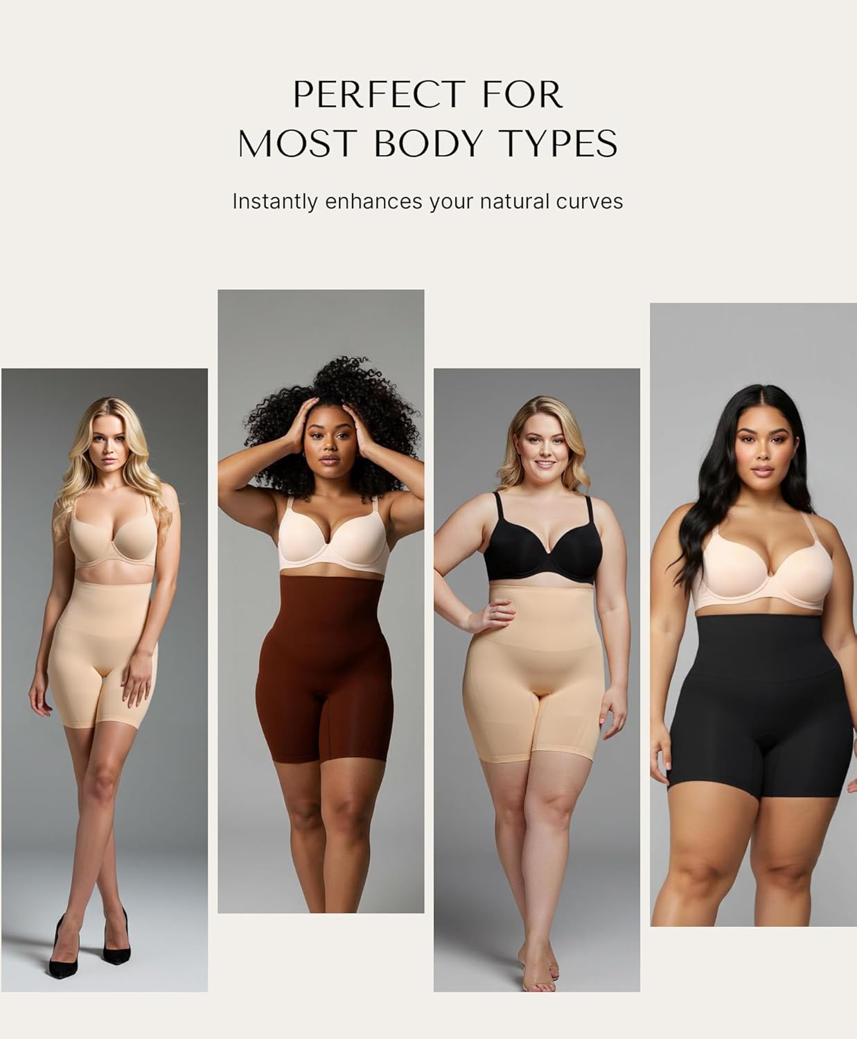 CurveLift™ Tummy Control Shorts for Women – Seamless High Waisted Body Shaper