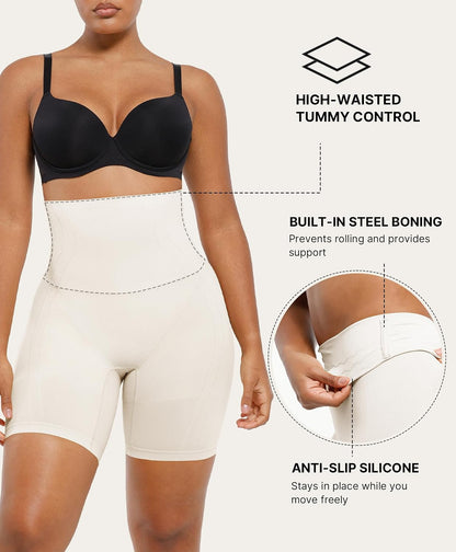 CurveLift™ Tummy Control Shorts for Women – Seamless High Waisted Body Shaper