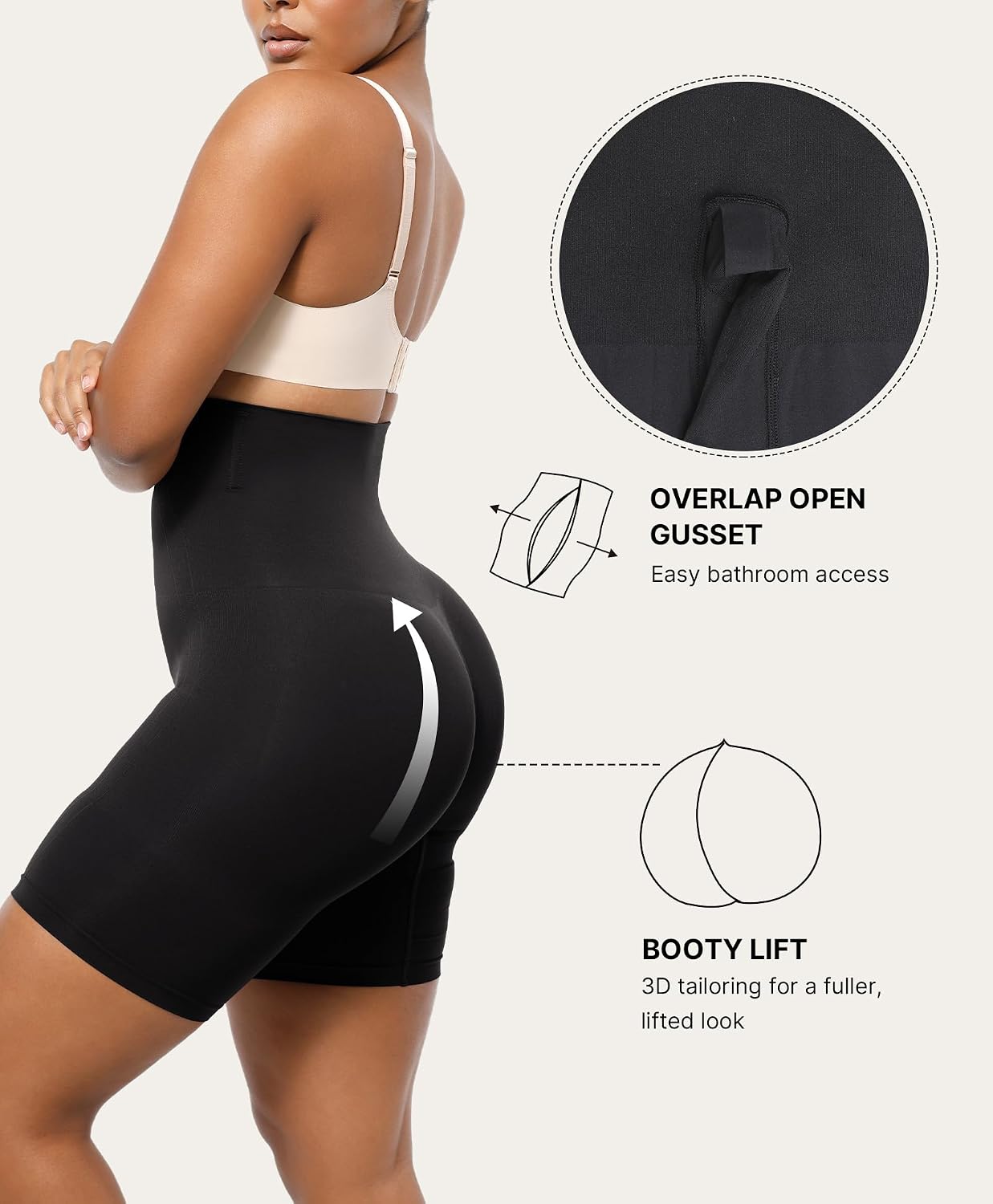 CurveLift™ Tummy Control Shorts for Women – Seamless High Waisted Body Shaper