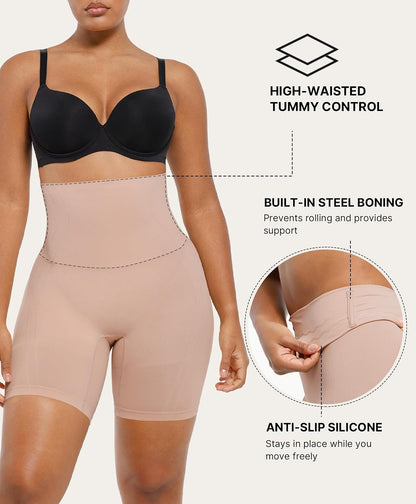 CurveLift™ Tummy Control Shorts for Women – Seamless High Waisted Body Shaper