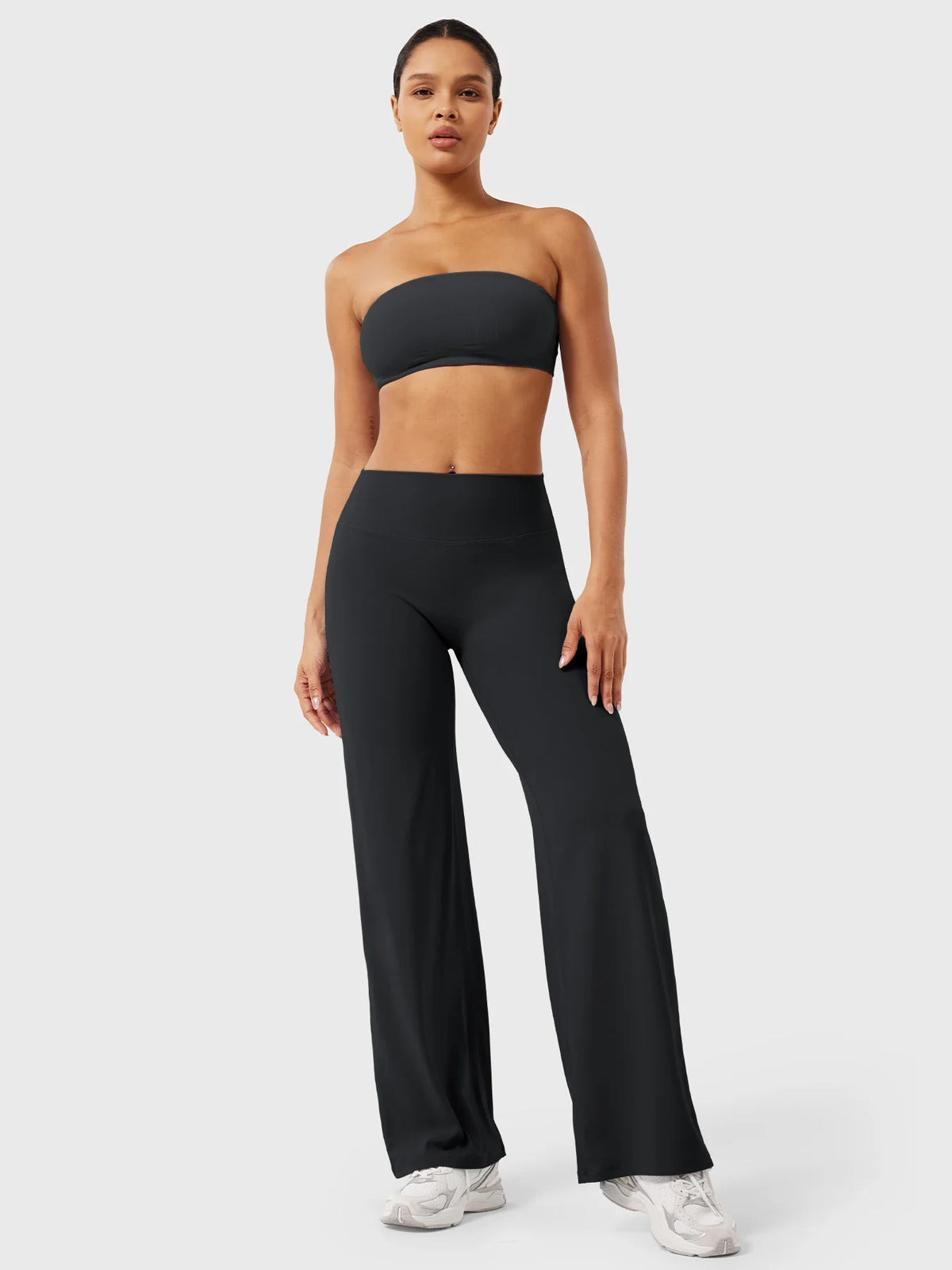 CurveLift™ Women’s High-Waisted Straight-Leg Yoga Leggings – Buttery Soft, No Front Seam