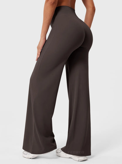 CurveLift™ Women’s High-Waisted Straight-Leg Yoga Leggings – Buttery Soft, No Front Seam