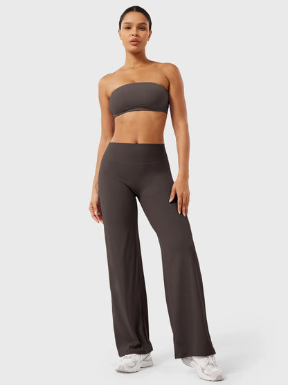 CurveLift™ Women’s High-Waisted Straight-Leg Yoga Leggings – Buttery Soft, No Front Seam