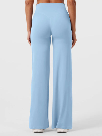 CurveLift™ Women’s High-Waisted Straight-Leg Yoga Leggings – Buttery Soft, No Front Seam