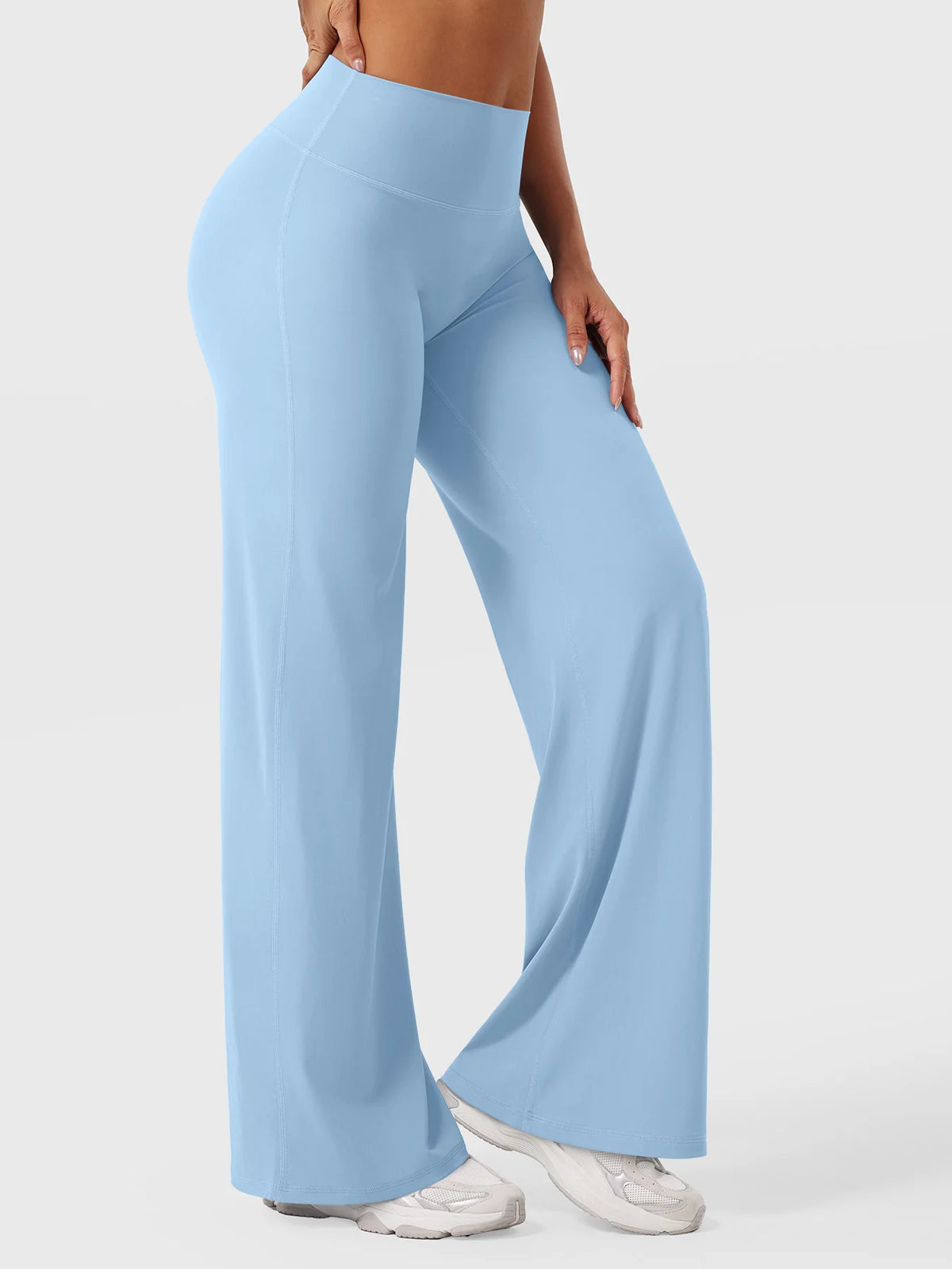 CurveLift™ Women’s High-Waisted Straight-Leg Yoga Leggings – Buttery Soft, No Front Seam