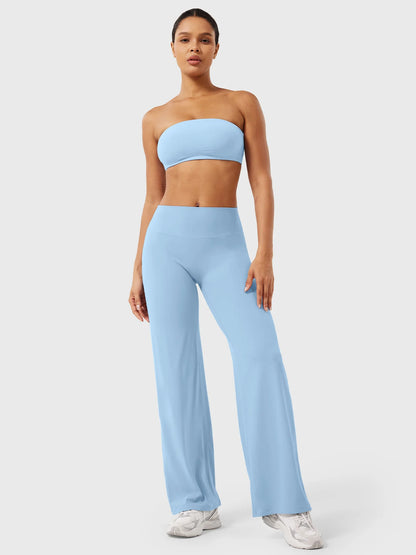 CurveLift™ Women’s High-Waisted Straight-Leg Yoga Leggings – Buttery Soft, No Front Seam