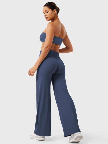 CurveLift™ Women’s High-Waisted Straight-Leg Yoga Leggings – Buttery Soft, No Front Seam