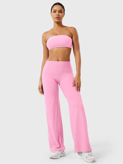 CurveLift™ Women’s High-Waisted Straight-Leg Yoga Leggings – Buttery Soft, No Front Seam