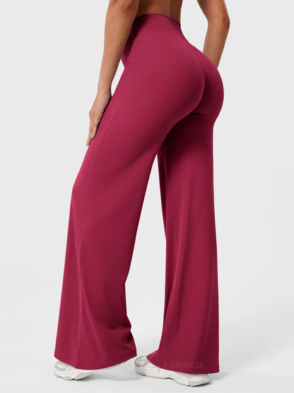CurveLift™ Women’s High-Waisted Straight-Leg Yoga Leggings – Buttery Soft, No Front Seam