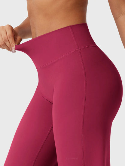 CurveLift™ Women’s High-Waisted Straight-Leg Yoga Leggings – Buttery Soft, No Front Seam