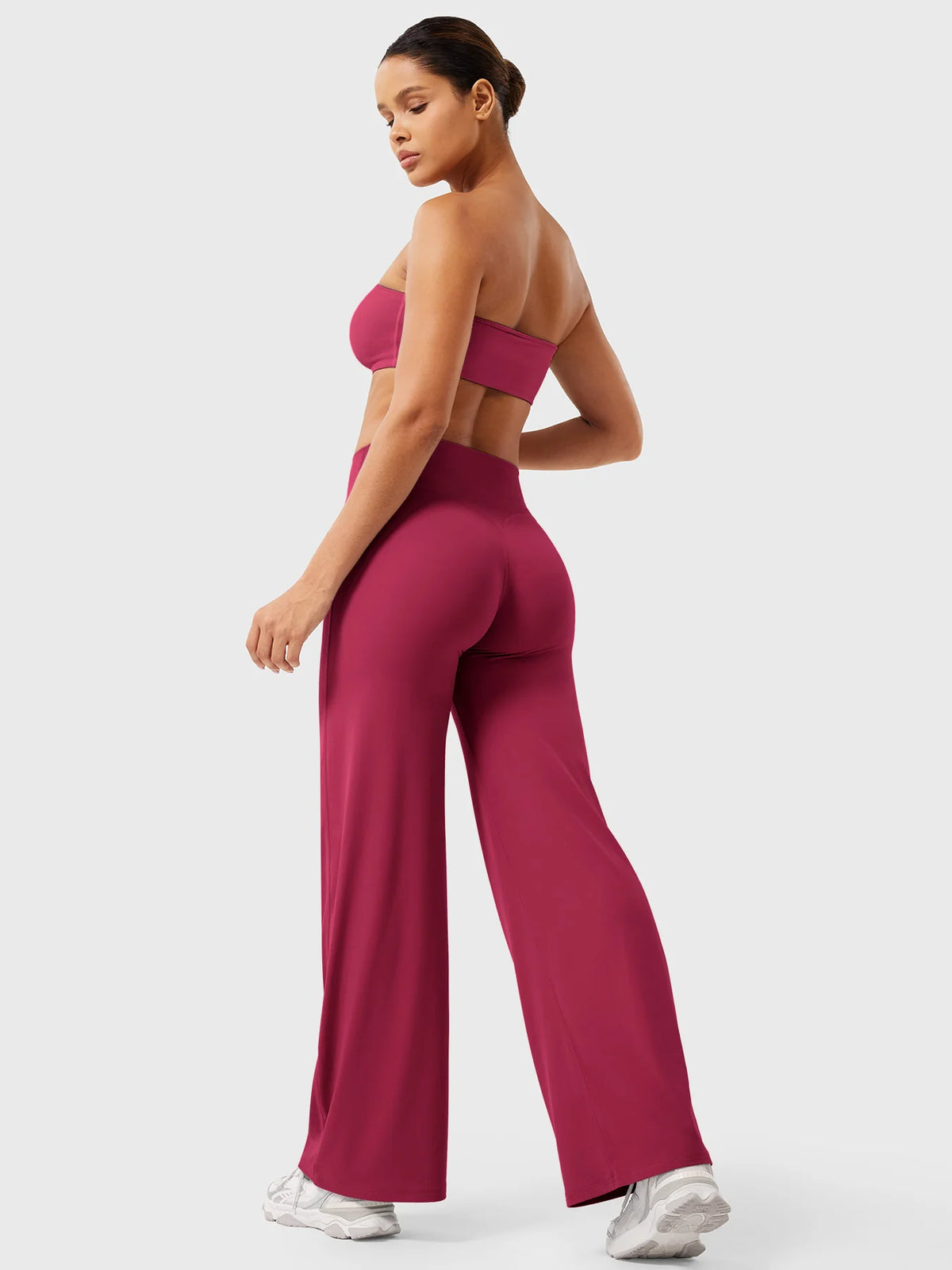 CurveLift™ Women’s High-Waisted Straight-Leg Yoga Leggings – Buttery Soft, No Front Seam