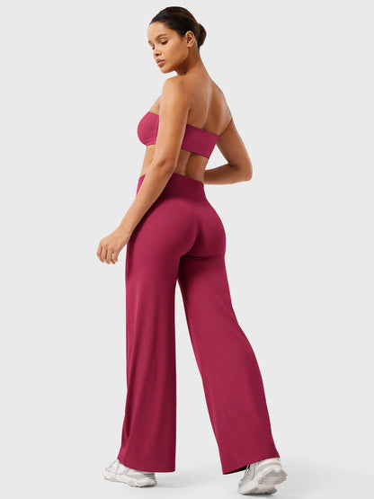 CurveLift™ Women’s High-Waisted Straight-Leg Yoga Leggings – Buttery Soft, No Front Seam