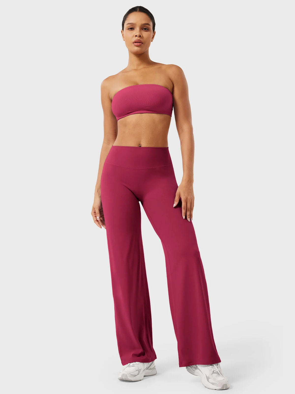 CurveLift™ Women’s High-Waisted Straight-Leg Yoga Leggings – Buttery Soft, No Front Seam