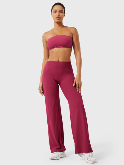 CurveLift™ Women’s High-Waisted Straight-Leg Yoga Leggings – Buttery Soft, No Front Seam