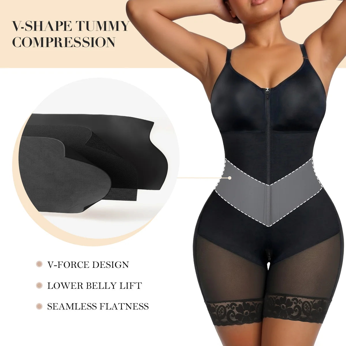 CurveLift™ V-Shaped Shapewear – Tummy Control Butt Lifter Faja for Women