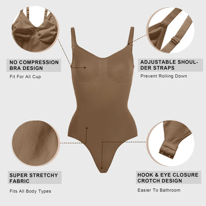 CurveLift™  Women Body-Shaping Tummy Control Thong Bodysuit
