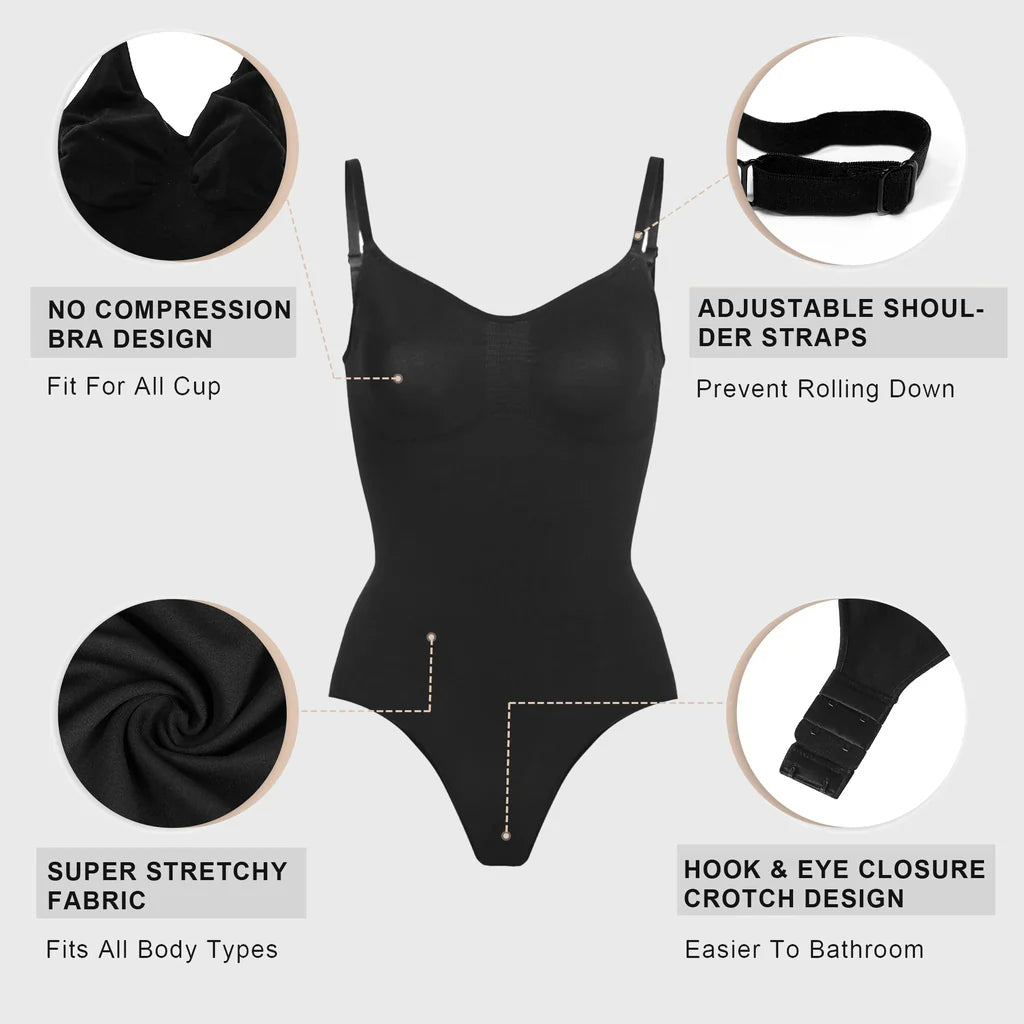 CurveLift™  Women Body-Shaping Tummy Control Thong Bodysuit