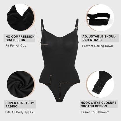 CurveLift™  Women Body-Shaping Tummy Control Thong Bodysuit