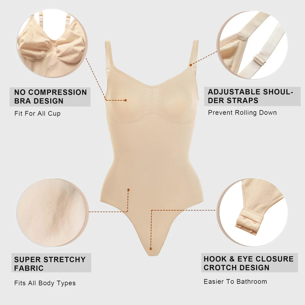 CurveLift™  Women Body-Shaping Tummy Control Thong Bodysuit